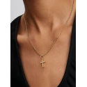 Charm Colgante Pandora Cruz Baño Oro 764063C01
