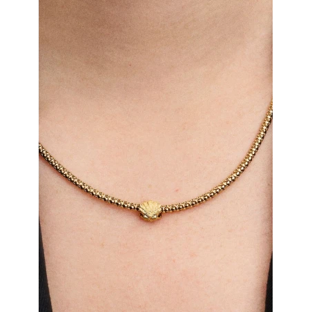 Charm Pandora Mini Concha Textura Baño Oro 764057C00