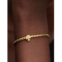 Charm Pandora Mini Seta Textura Baño Oro 764048C00