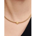 Charm Pandora Mini Trébol Textura Baño Oro 764047C00