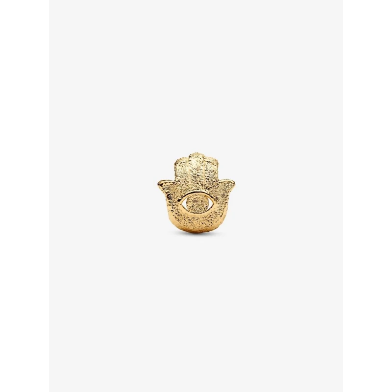 Charm Pandora Mini Mano de Fátima Textura Baño Oro 764042C00
