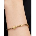 Charm Pandora Mini Corazón Textura Baño Oro 764000C00