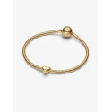 Charm Pandora Mini Corazón Baño Oro 763998C00