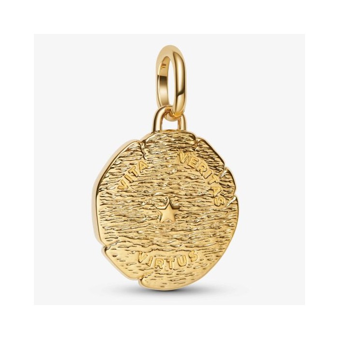 Charm Medallón Pandora León Baño Oro 763974C01