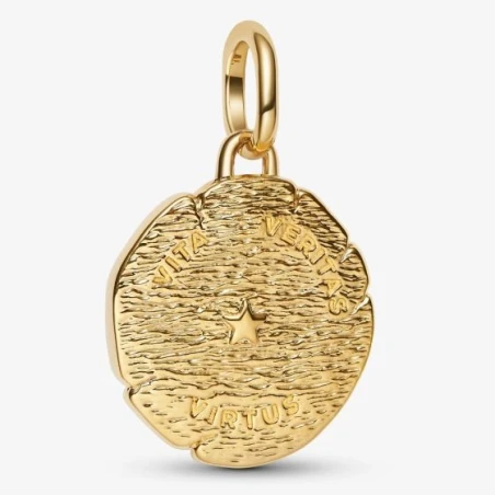 Charm Medallón Pandora León Baño Oro 763974C01