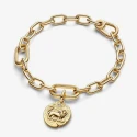 Charm Medallón Pandora León Baño Oro 763974C01