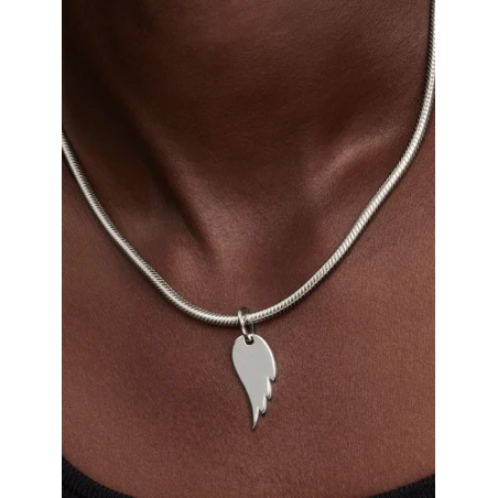 Colgante Pandora Etiqueta Grabable Ala de Ángel Plata 394014C00