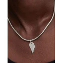 Colgante Pandora Etiqueta Grabable Ala de Ángel Plata 394014C00