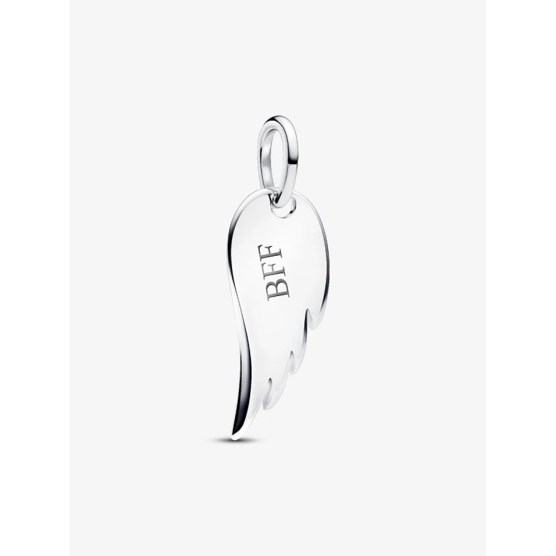 Colgante Pandora Etiqueta Grabable Ala de Ángel Plata 394014C00