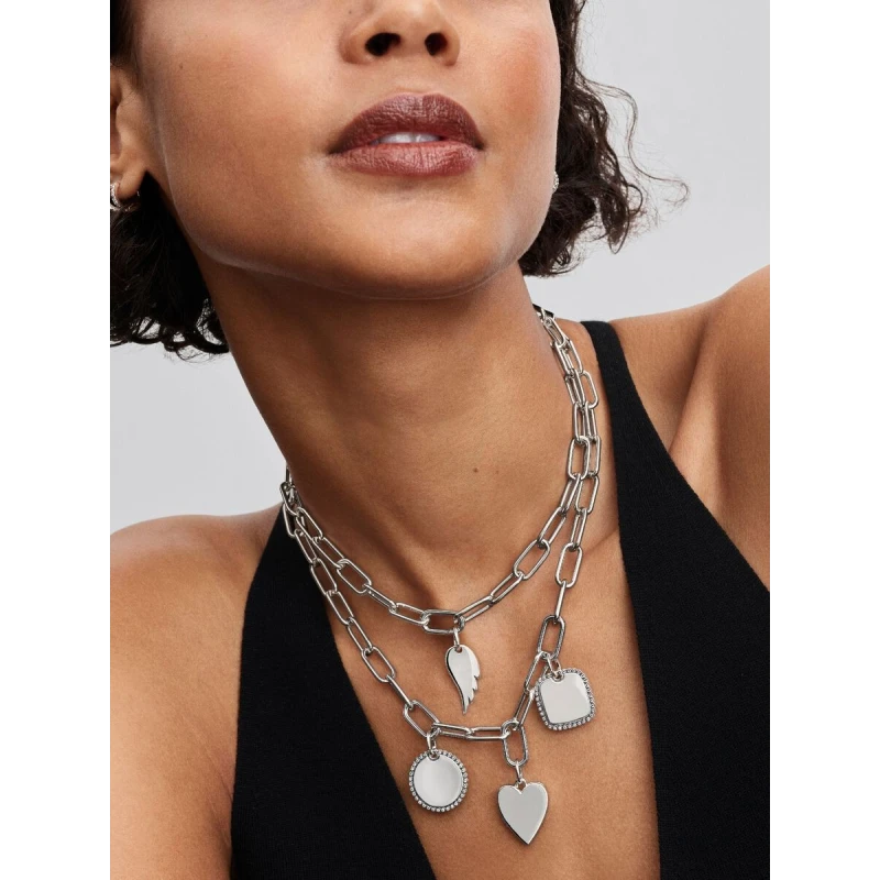 Colgante Pandora Etiqueta Grabable Ala de Ángel Plata 394014C00