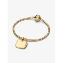 Colgante Pandora Etiqueta Grabable Cuadrada Brillante 364009C01