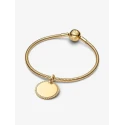 Colgante Pandora Etiqueta Grabable Redonda Brillante 364007C01