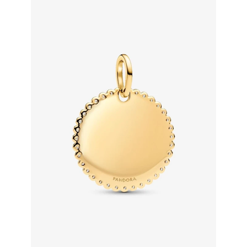 Colgante Pandora Etiqueta Grabable Redonda Brillante 364007C01