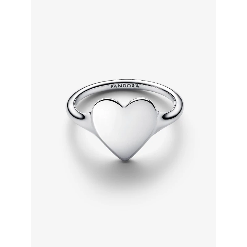 Anillo Pandora Grabable Corazón Plata 193988C00
