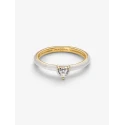 Anillo Pandora Me Corazón Chakra Blanco Baño Oro 163088C01