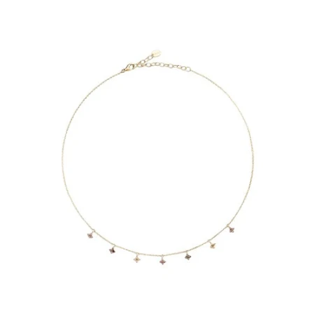 Collar Corto Agatha Paris Beloved Plata Baño Oro 02690232-315-TU