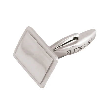 Gemelos rectangulares ARXIS de Plata con logo grabado 551-04CU