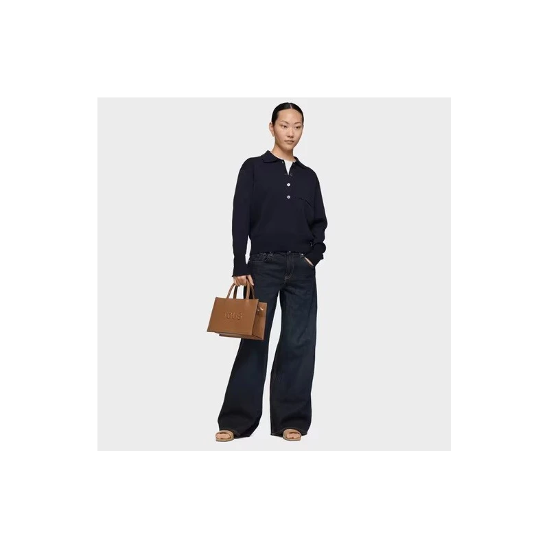 Bolso Shopper Amaya TOUS Brenda Camel Mediano 2002192143