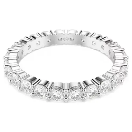 Anillo Swarovski Matrix Baño Rodio y Cristales Blancos 5705604