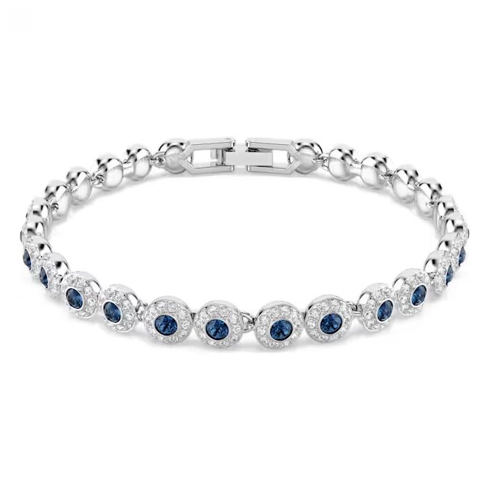 Pulsera Swarovski Una Angelic Baño Rodio y...