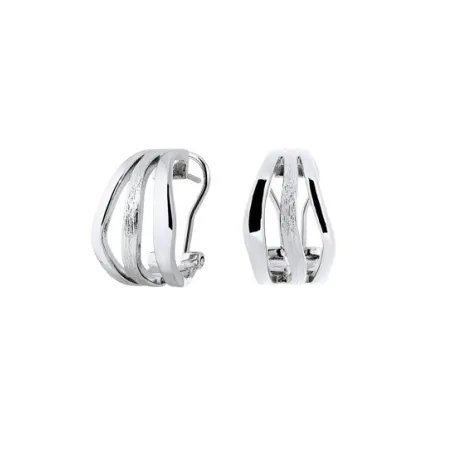 Pendientes Vidal&Vidal Mar de Plata Tiras Baño Rodio X27878