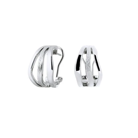 Pendientes Vidal&Vidal Mar de Plata Tiras Baño Rodio X27878