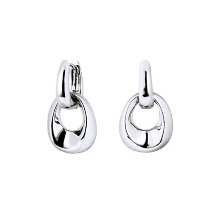 Pendientes Vidal&Vidal Aros Entrelazados Baño Plata X28079