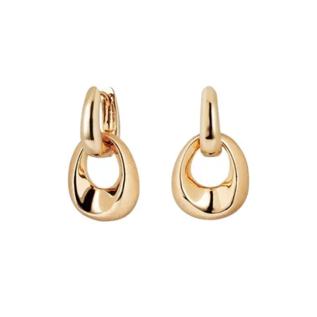 Pendientes Vidal&Vidal Aros Entrelazados Baño Oro X48085