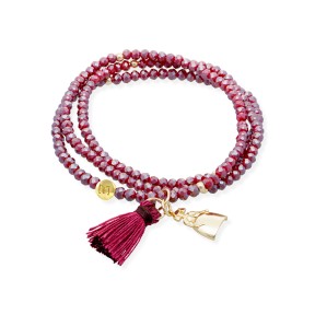 Pulsera Marina García Zen Burgundy y Menina 91168U21