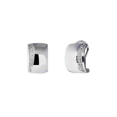 Pendientes Vidal&Vidal Semiluna Baño Plata y Circonitas Q4060