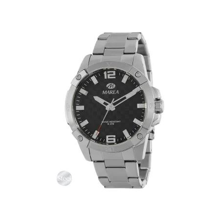 Reloj Marea Plateado y Negro Hombre Analógico B54271/1