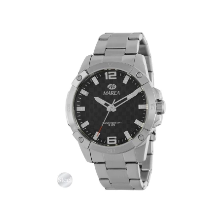 Reloj Marea Plateado y Negro Hombre Analógico B54271/1