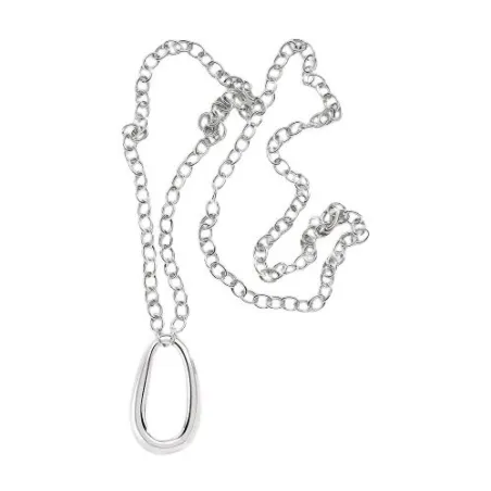 Collar Largo Agatha Paris Abbesses Eslabón Baño Rodio 02651430-064-TU