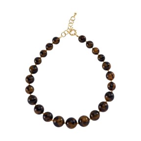 Collar Corto Agatha Paris Royal Baño Oro y Bolas Acetato...