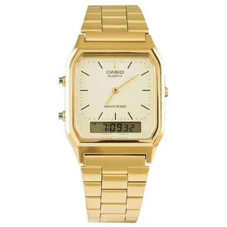 Reloj Casio Edgy Collection Dorado Analóico y Digital Unisex AQ-230GA-9DMQYES