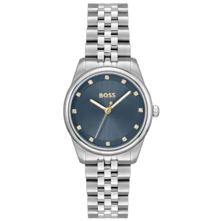 Reloj Boss Graceful Precious Plateado y Azul Analógico Mujer 1502809