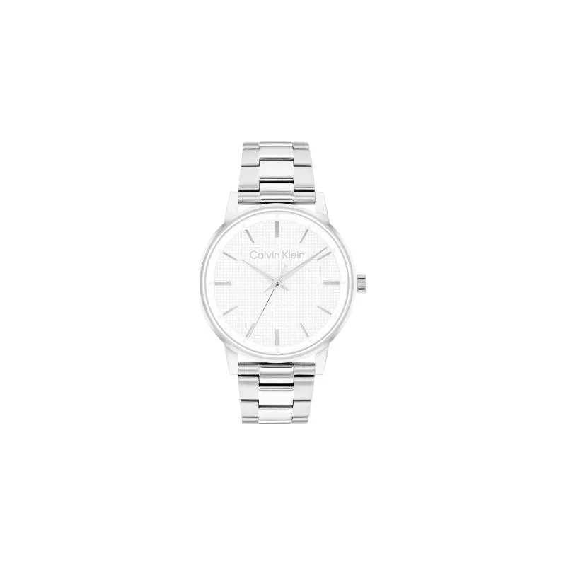 Reloj Calvin Klein Plateado y Blanco Analógico Hombre 25200501