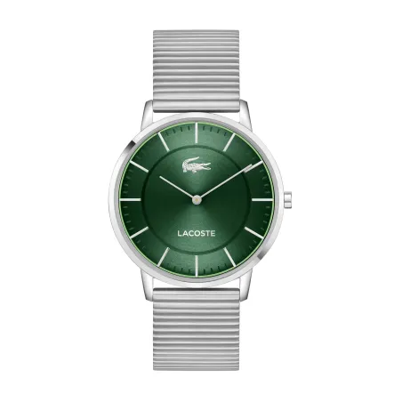 Reloj Lacoste Crocorigin Plateado y Verde Analógico Hombre 2011474