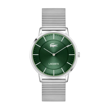 Reloj Lacoste Crocorigin Plateado y Verde Analógico Hombre 2011474