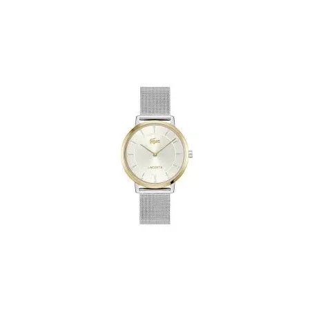 Reloj Lacoste Crocorigin Plateado y Dorado Analógico Mujer 2001472