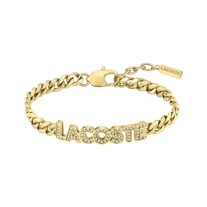 Pulsera Lacoste Script Dorada Mujer 2040063
