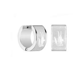 Pendientes Lacoste Backhand Aro Acero Inoxidable Hombre...