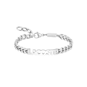 Pulsera Lacoste Script Plateado Hombre 2040476