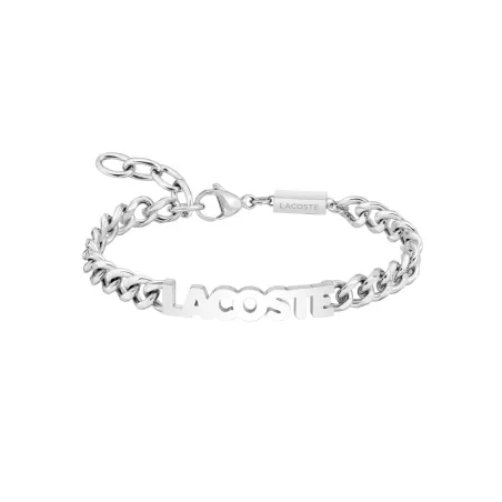 Pulsera Lacoste Script Plateado Hombre 2040476