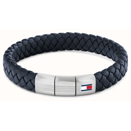 Pulsera Tommy Hilfiger Pien Trenzada Azul y Acero Inoxidable Hombre 2790660