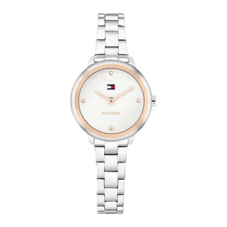 Reloj Tommy Hilfiger Demi Plateado y Rosado Analógico Mujer 1782814