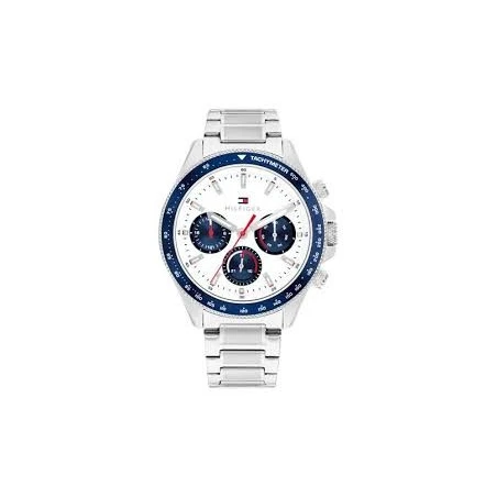 Reloj Tommy Hilfiger Clark Plateado Multifunción Hombre 1792238