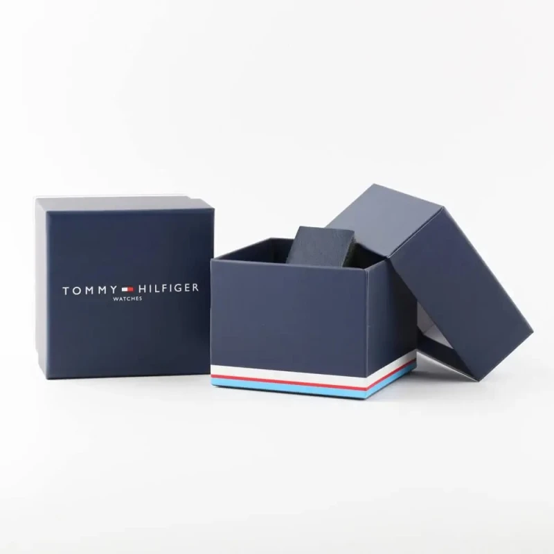 Reloj Tommy Hilfiger Hudson Plateado y Azul Multifunción Hombre 1710722