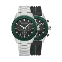 Reloj Aston Martin Fórmula 1 Plateado y Verde Cronógrafo Hombre MTIB1F501