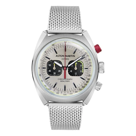 Reloj Aston Martin Timeless Plateado Cronógrafo Hombre MTTS2F501
